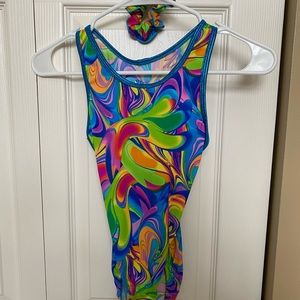 Child Large Snowflake Designs leotard